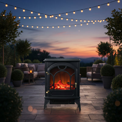 21.5" Classic Freestanding Electric Log Fireplace