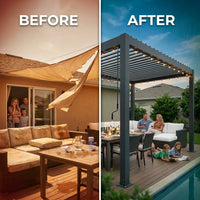 Louvered Pergola Designed for Year-Round Comfort, Adjustable Aluminum Roof, Integrated Drainage, Wind-Rated Frame — product view 4